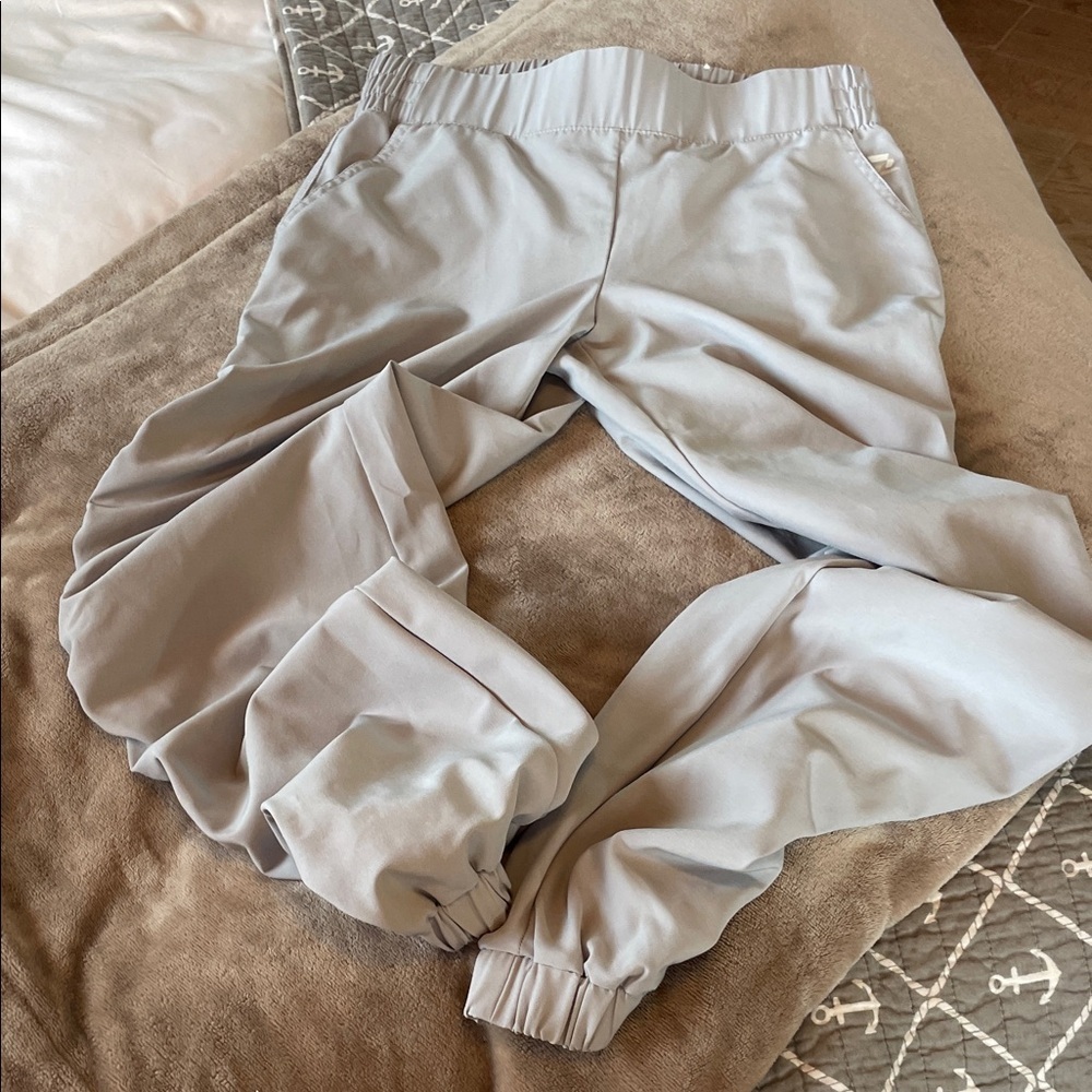 ZELOS Light Gray Athletic trousers